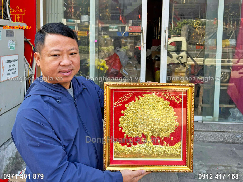 Đồng Hoàng Gia là địa chỉ chế tác tranh cây bồ đề mạ vàng uy tín